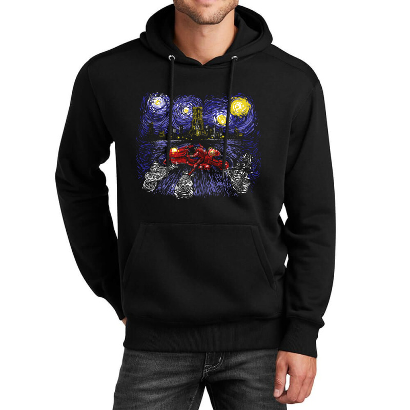 Starry Neo Tokyo Unisex Hoodie by laughingtuy | Artistshot