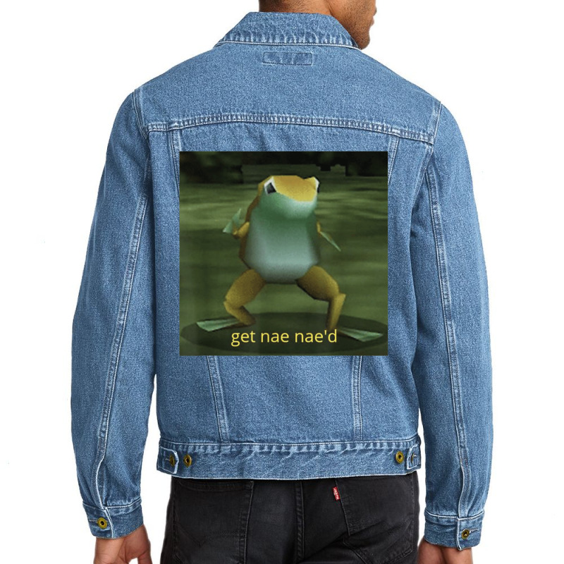 Get Nae Nae D Dancing Frog Meme Men Denim Jacket By Casevillarreal ...