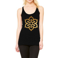 Kyoto Prefecture Symbol In Gold Faux Racerback Tank | Artistshot