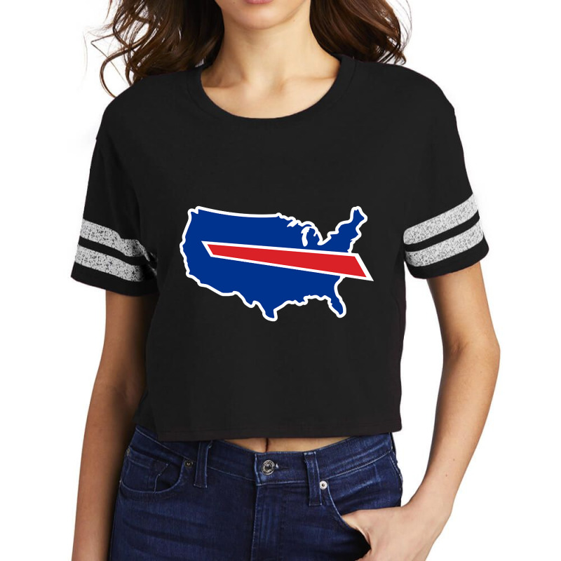 Buffalo America's Team Scorecard Crop Tee by Coble Spellman | Artistshot