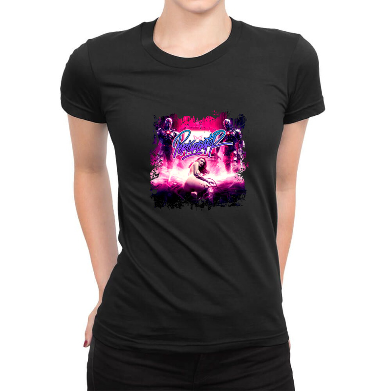 Perturbator (distressed) Ladies Fitted T-Shirt by ArikaCastilaw | Artistshot