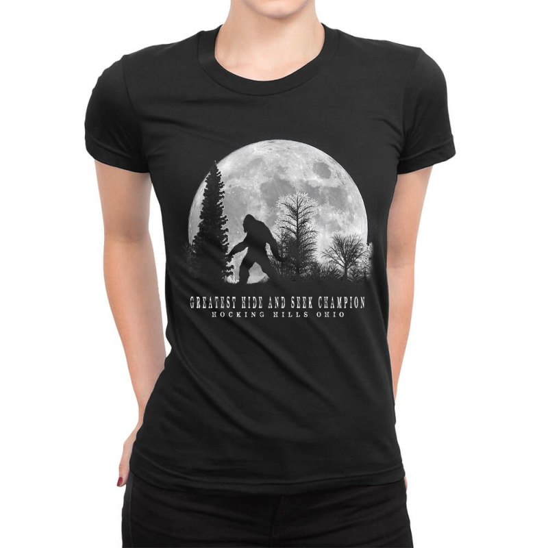 Hocking Hills Ohio Greatest Hide And Seek Champion Ladies Fitted T-Shirt by IsebellaHord | Artistshot