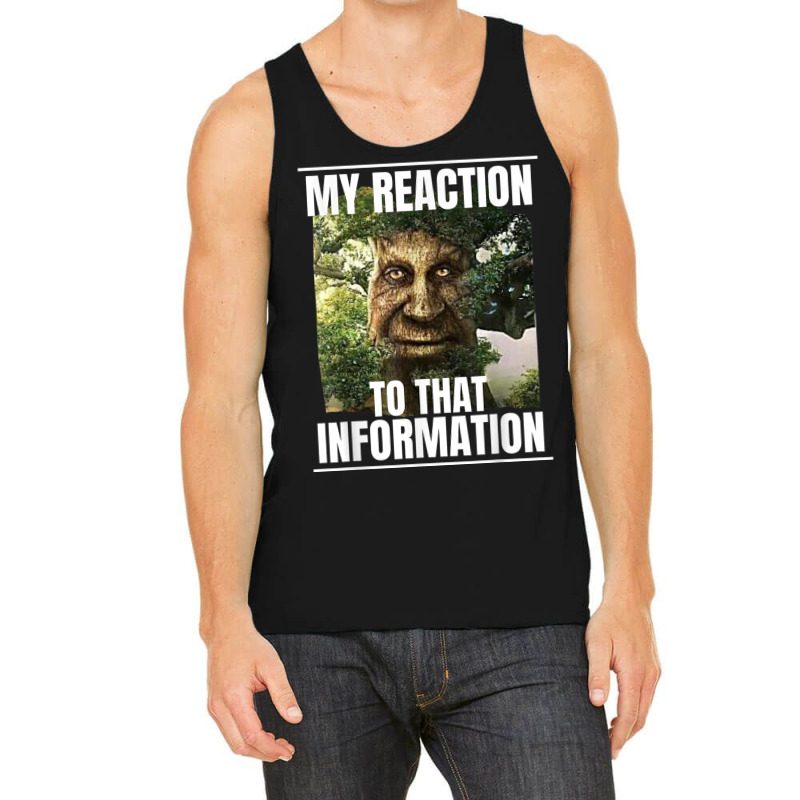 Mens My Reaction To That Information Wise Mystical Oak Tree Meme T Shi Tank Top by cm-arts | Artistshot