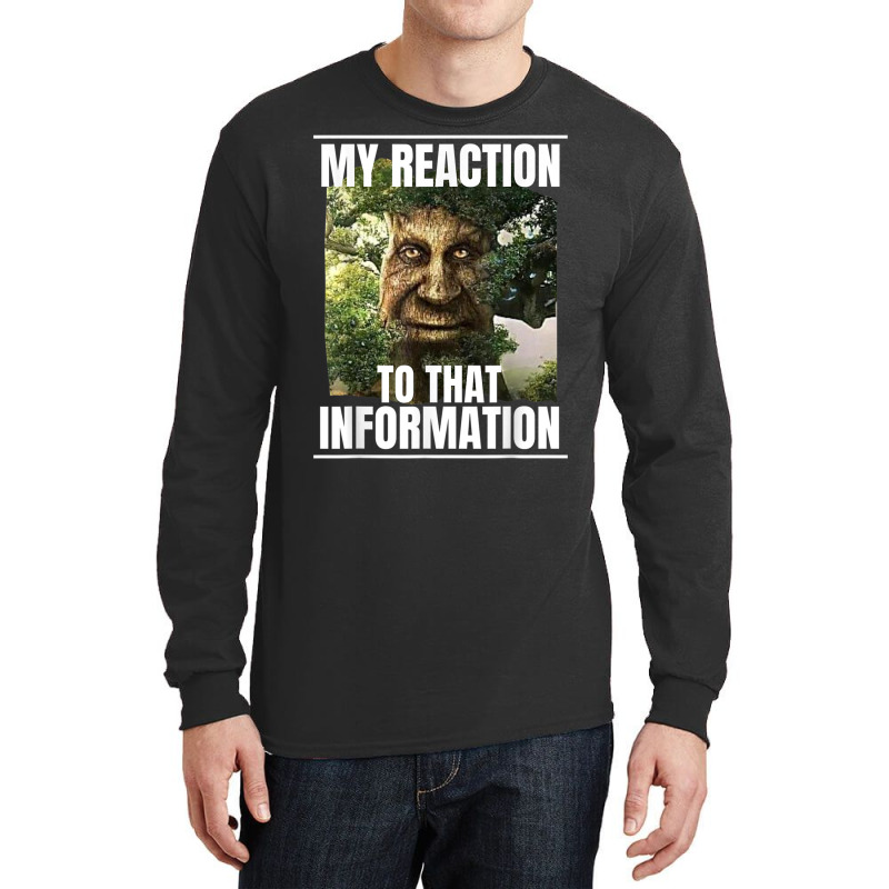 Mens My Reaction To That Information Wise Mystical Oak Tree Meme T Shi Long Sleeve Shirts by cm-arts | Artistshot