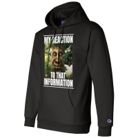 Mens My Reaction To That Information Wise Mystical Oak Tree Meme T Shi Champion Hoodie | Artistshot