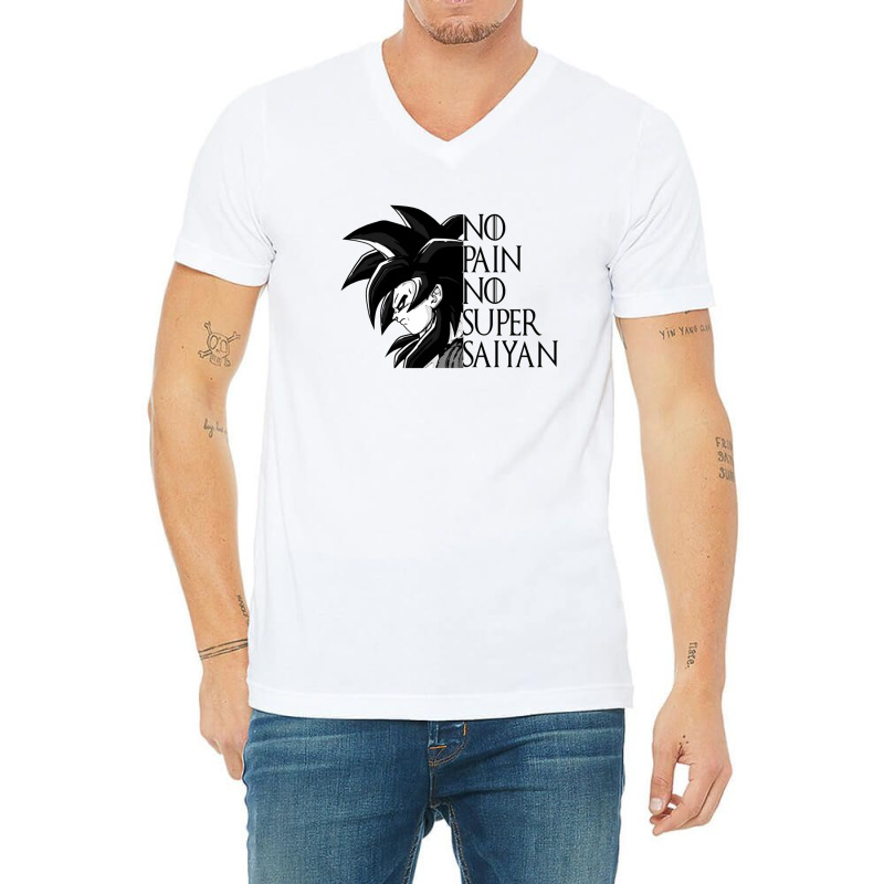 No Pain No Super Saiyan Ssj4 V-neck Tee | Artistshot