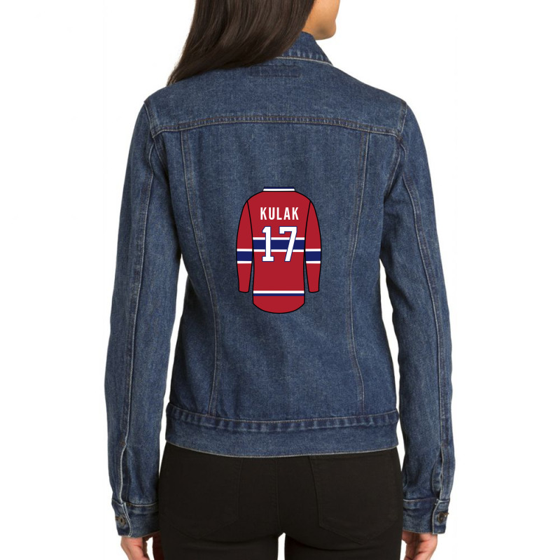 Brett Kulak Jersey 1 Ladies Denim Jacket by BrianDavis | Artistshot