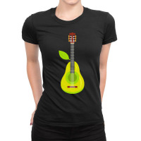 Guitar T  Shirt Pear Guitar Music Instrument Illustration T  Shirt Ladies Fitted T-shirt | Artistshot