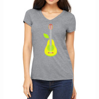 Guitar T  Shirt Pear Guitar Music Instrument Illustration T  Shirt Women's V-neck T-shirt | Artistshot