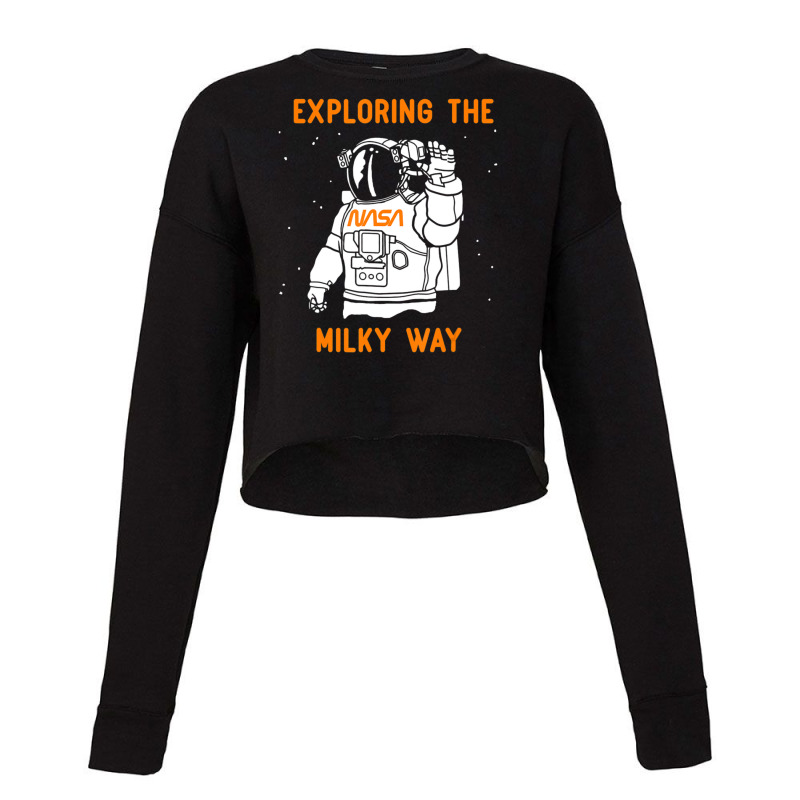 Exploring The Milky Way Cropped Sweater by ledo | Artistshot