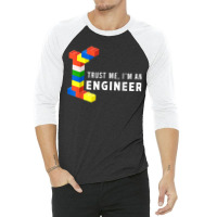 Funny Building Blocks Master Builder Engineer Construction 3/4 Sleeve Shirt | Artistshot