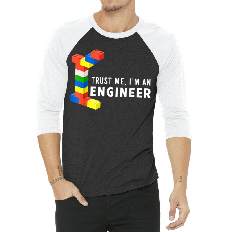 Funny Building Blocks Master Builder Engineer Construction 3/4 Sleeve Shirt | Artistshot