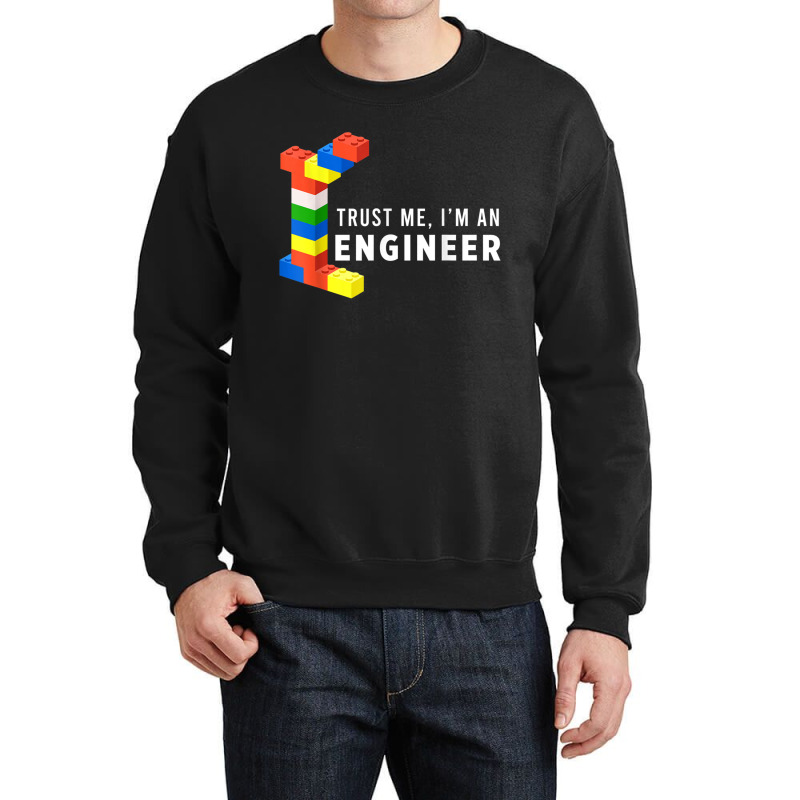 Funny Building Blocks Master Builder Engineer Construction Crewneck Sweatshirt | Artistshot