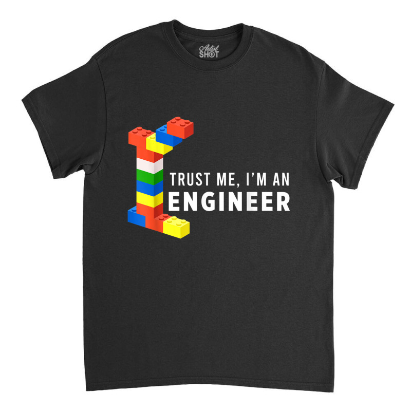 Funny Building Blocks Master Builder Engineer Construction Classic T-shirt | Artistshot