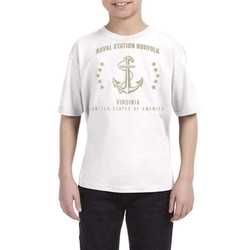 Naval Station Norfolk T Shirt Youth Tee by cm-arts | Artistshot