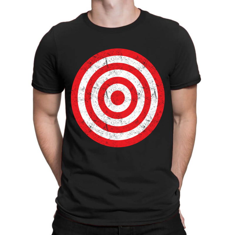 (print On Back) Vintage Bullseye Target Bulls Eye Prank Joke T-shirt | Artistshot