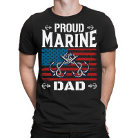 Marine Dad Proud Marine Dad United States Of America Military T-shirt | Artistshot