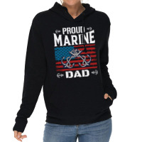 Marine Dad Proud Marine Dad United States Of America Military Lightweight Hoodie | Artistshot