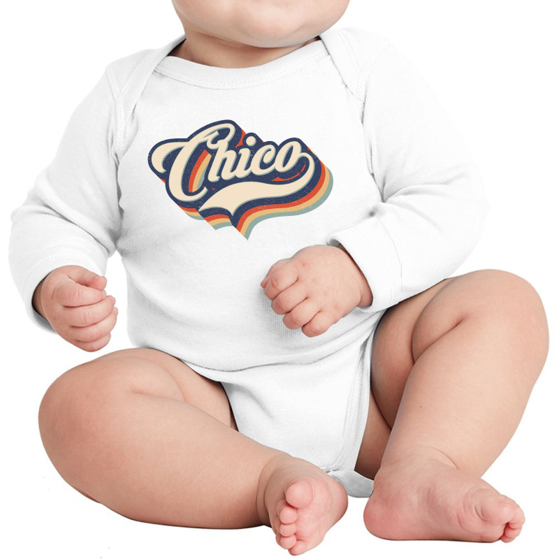 I Love Chico City Usa Retro Vintage Long Sleeve Baby Bodysuit by HydraAntBoxing | Artistshot