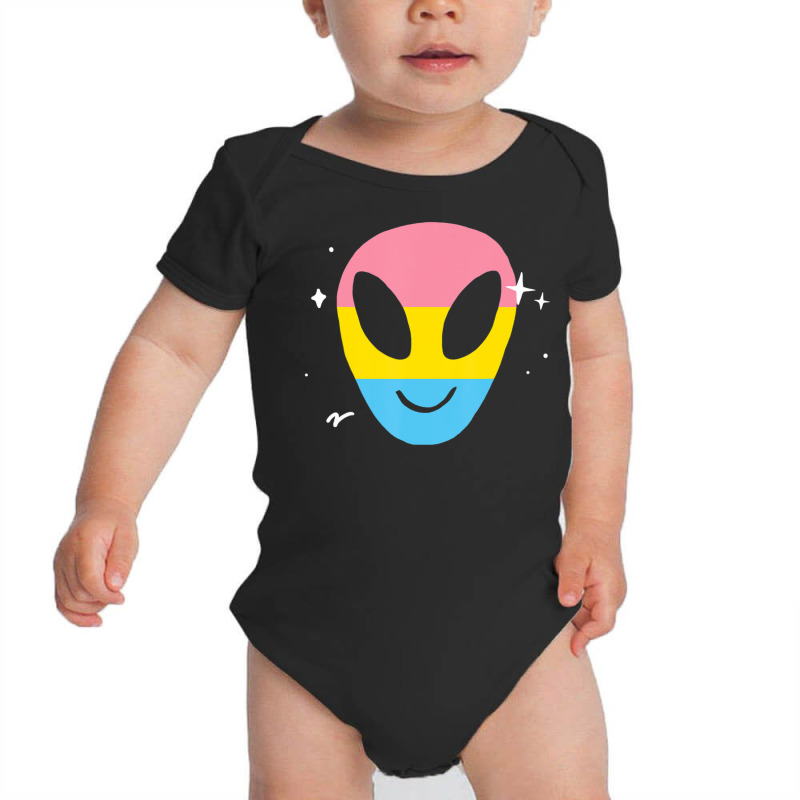 Pansexual Alien Lgbtq Pan Pride Flag Vaporwave Space Baby Bodysuit | Artistshot