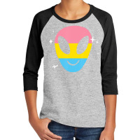 Pansexual Alien Lgbtq Pan Pride Flag Vaporwave Space Youth 3/4 Sleeve | Artistshot