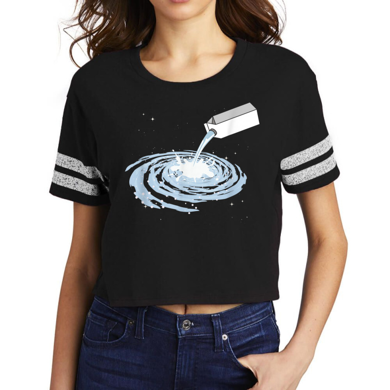 Cute Milk Milky Way Galaxy Outer Space Scorecard Crop Tee by AaronFosterJr. | Artistshot