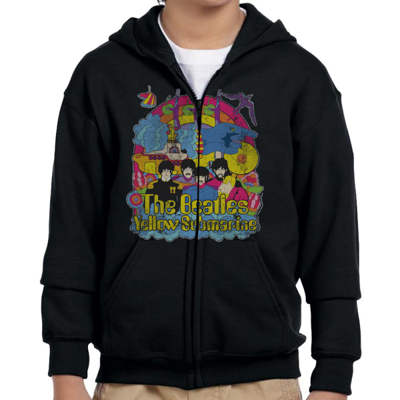 He Beales Yellow Submarine Bursing Beales Long Youth Zipper Hoodie by duongtam | Artistshot