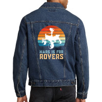 Perseverance Rover Mars Alien Life Searching And Exploration Men Denim Jacket | Artistshot