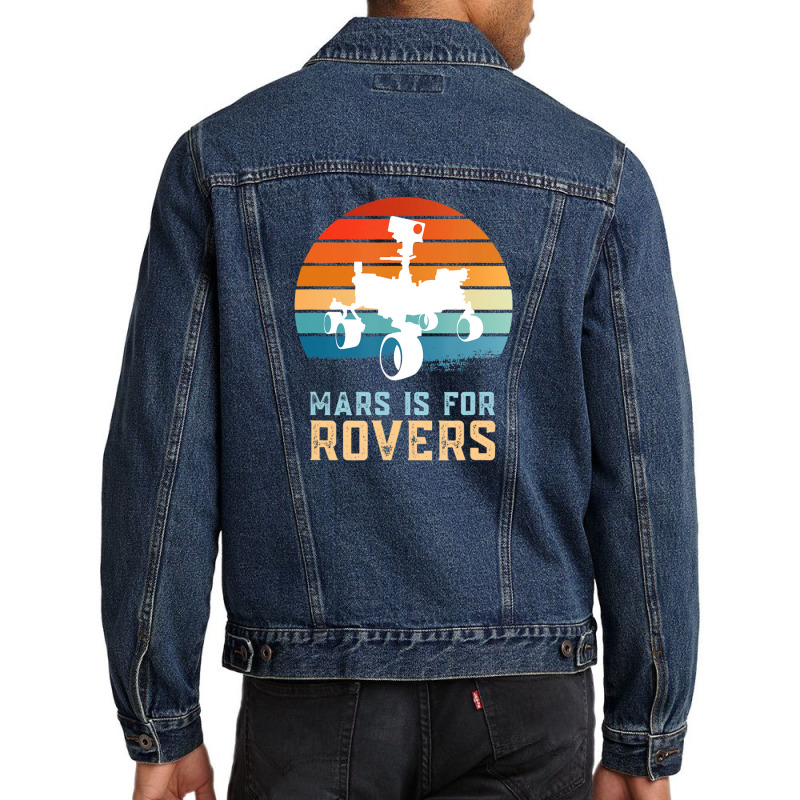 Perseverance Rover Mars Alien Life Searching And Exploration Men Denim Jacket | Artistshot