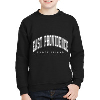 East Providence Rhode Island Ri Varsity Style White Text Tank Top Youth Sweatshirt | Artistshot