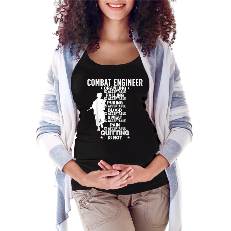 Combat Engineer Combat Engineering T Shirt Maternity Scoop Neck T-shirt by cm-arts | Artistshot