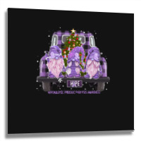 Hypokalemic Periodic Paralysis Awareness - Gnome Hope Christmas Metal Print Square | Artistshot