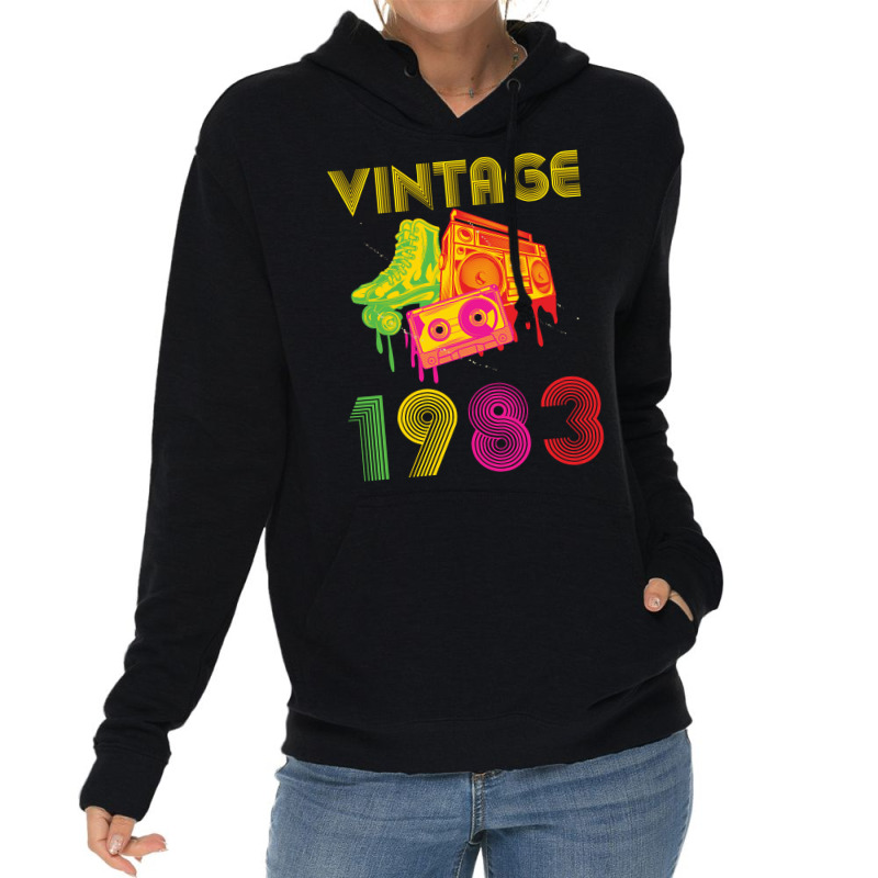 Vintage 1983 Lightweight Hoodie | Artistshot