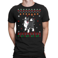 Alaskan Malamute Dog Ugly Design Matching Ugly Christmas T Shirt T-shirt | Artistshot