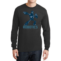 Giant Robot Cartoon Robotics Power Of Engineer I Build Robots Long Sleeve Shirts | Artistshot