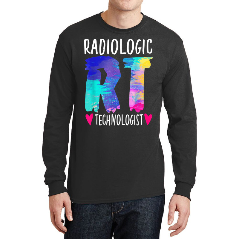 Colorful Radiologic Technologist Rt Radiology X-ray Rad Tech Long Sleeve Shirts by RutheSanmartin | Artistshot