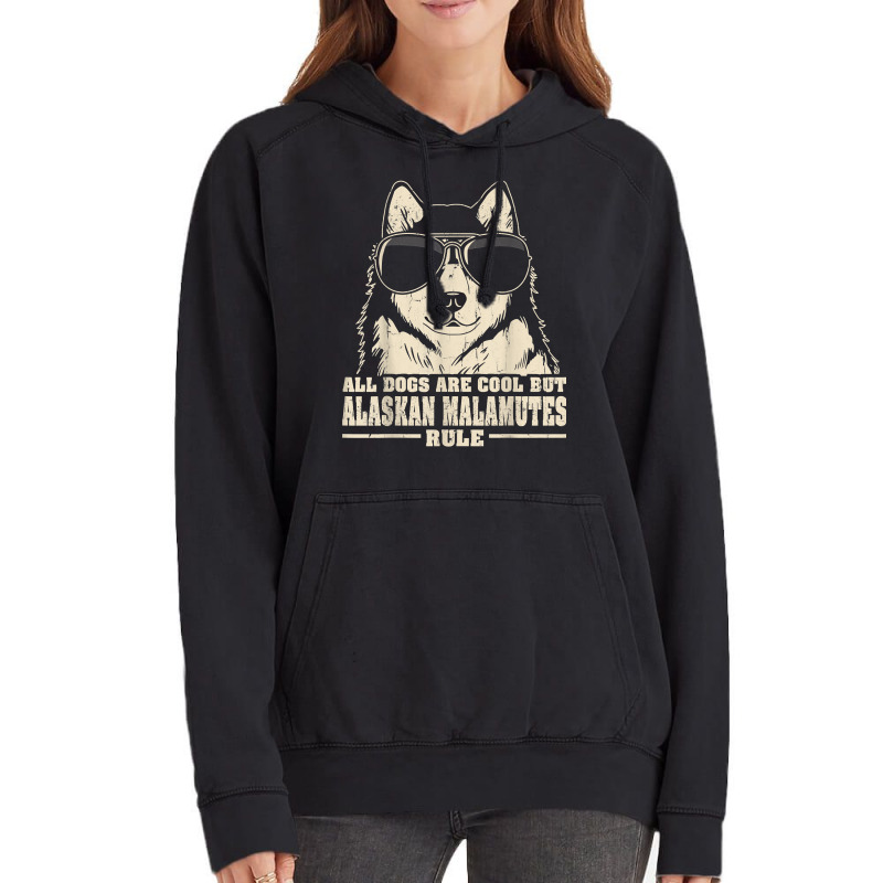 All Dogs Are Cool But Alaskan Malamutes Rule Retro Funny T Shirt Vintage Hoodie | Artistshot