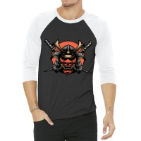 Angry Samurai Anime 3/4 Sleeve Shirt | Artistshot