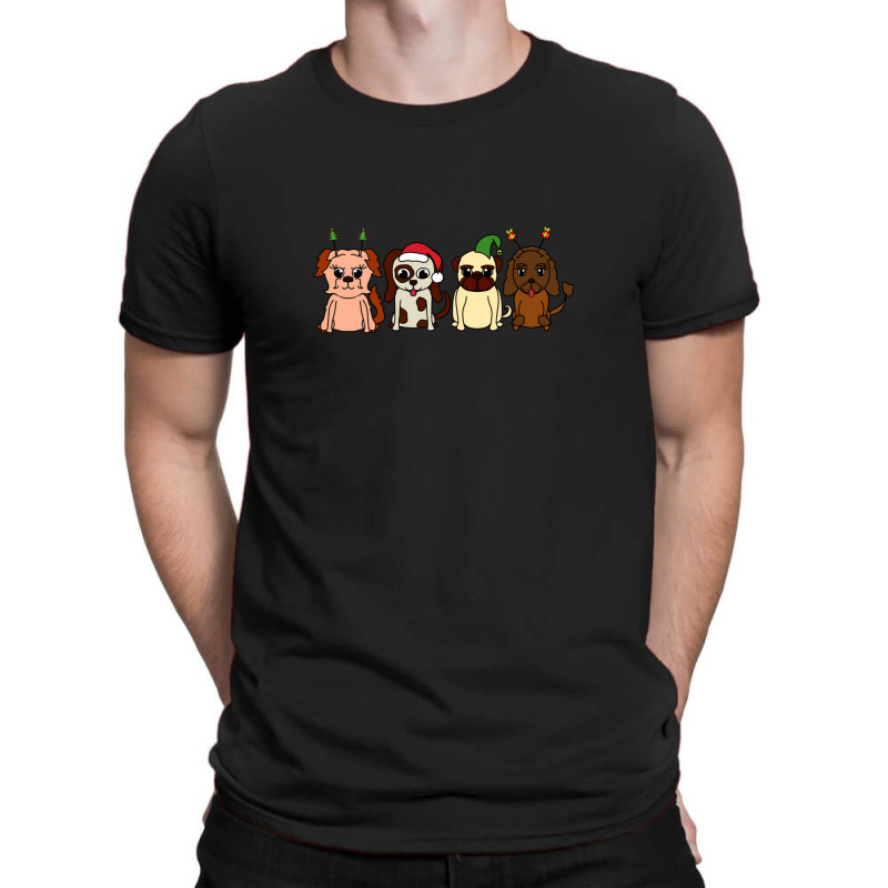 Puppy Christmas Cartoon T-shirt | Artistshot