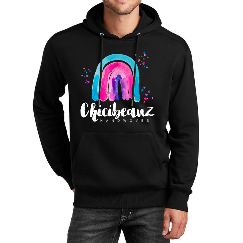 Large Rainbow With White Font Unisex Hoodie by fenderbendable | Artistshot