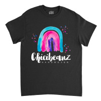 Large Rainbow With White Font Classic T-shirt | Artistshot