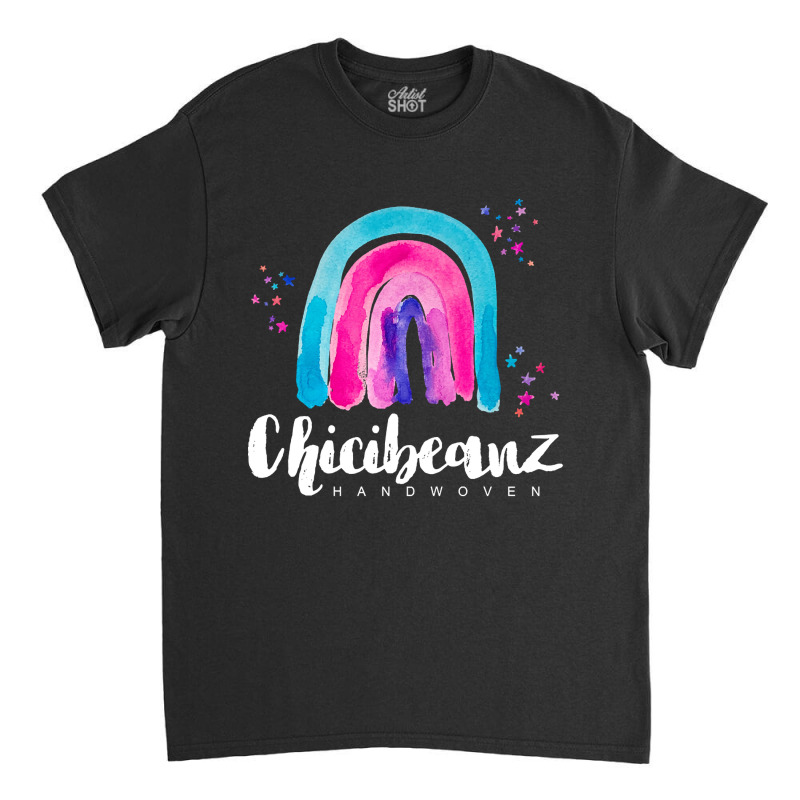 Large Rainbow With White Font Classic T-shirt by fenderbendable | Artistshot