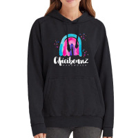 Large Rainbow With White Font Vintage Hoodie | Artistshot