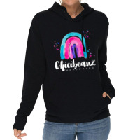 Large Rainbow With White Font Lightweight Hoodie | Artistshot