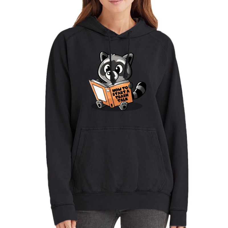 How To Start A Trash Talk Cute Funny Raccoon Gift Vintage Hoodie | Artistshot