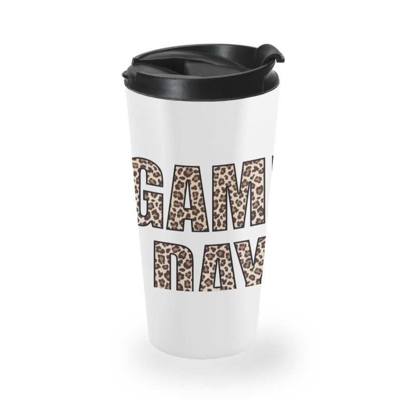 Game Day Leopard Football Fan Big Game Travel Mug | Artistshot