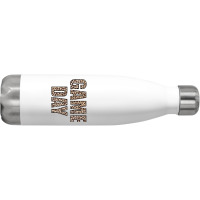 Game Day Leopard Football Fan Big Game Stainless Steel Water Bottle | Artistshot