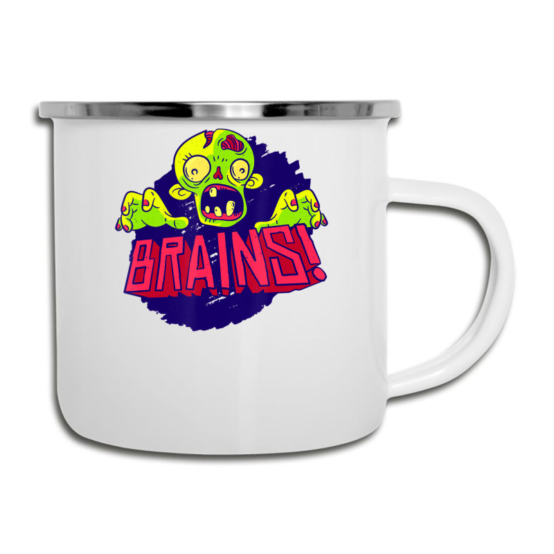 Creepy Zombie Brain Scary Halloween Kids Boys Girls Camper Cup | Artistshot