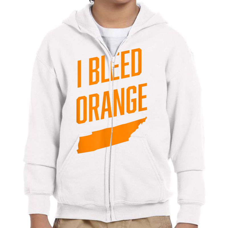 Tennessee Shirts  I Bleed Orange Tn Pride State Shirt T Shirt Youth Zipper Hoodie by cm-arts | Artistshot