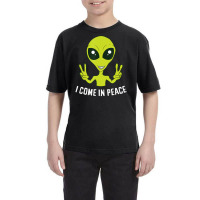 Cute Alien I Come In Peace Space Rave Edm Music Alien Youth Tee | Artistshot